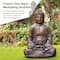 Glitzhome® 29.5" Oversized MGO Meditating Buddha Statue